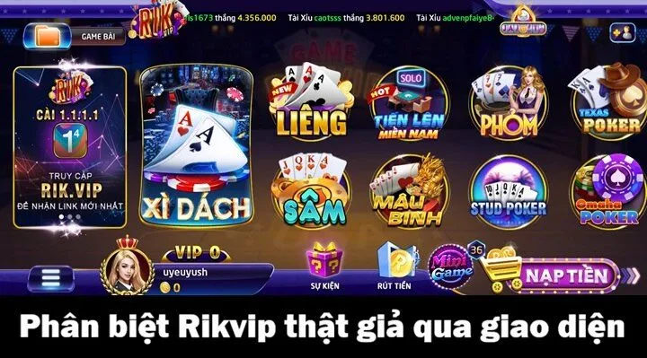 Những cách phân biệt Rikvip thật giả chính xác