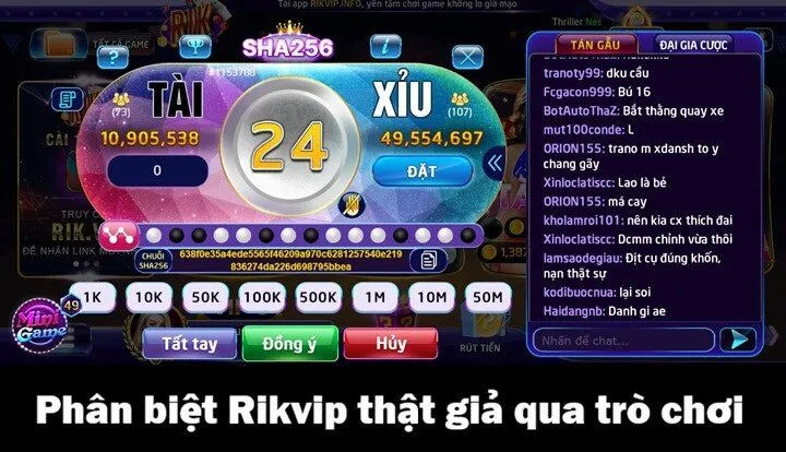 Những cách phân biệt Rikvip thật giả chính xác