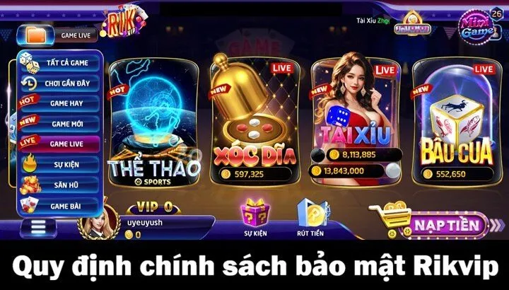 Chính sách bảo mật Rikvip được quy định ra sao? 