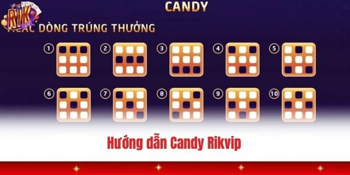 Cách chơi một ván Candy Rikvip cực dễ hiểu 
